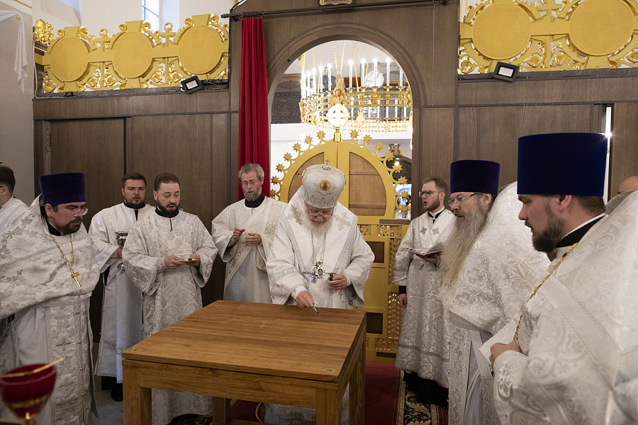 Великое освящение храма праведного Феодора Ушакова в Купавне